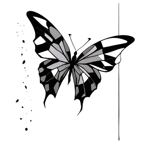 Broken Geometrical Butterfly