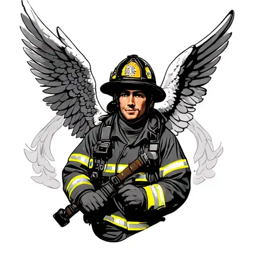 Firefighter With An Angel