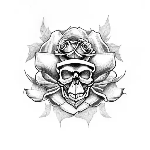Skull And Roses
