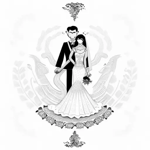 Mexican Wedding Bride And Groom