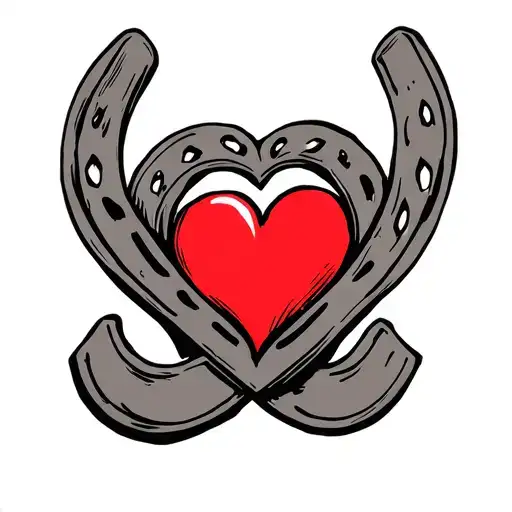 Horse Shoe With Heart