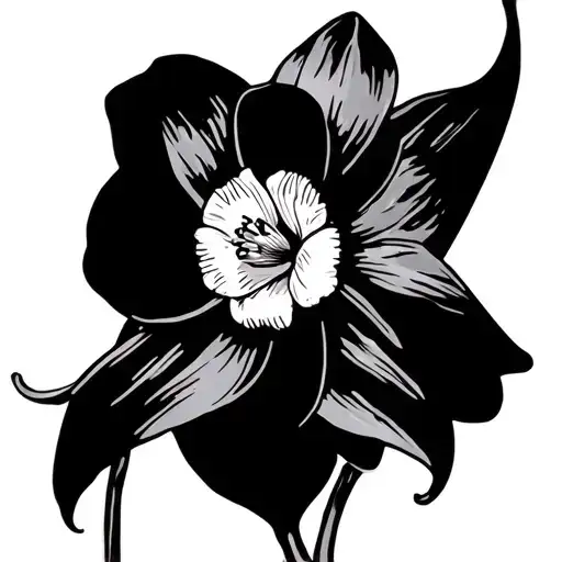 Cancer Ribbon And Daffodil