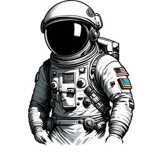 Astronaut With The Bottom Half Of The Suit Is A Dress