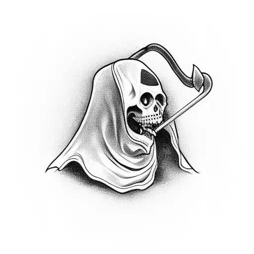 Grim Reaper Playing Slot Machine