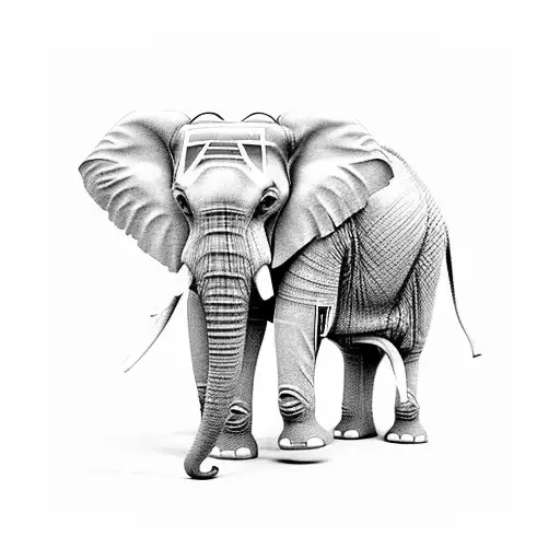 An Elephant Standing On A Pile Of Php Code