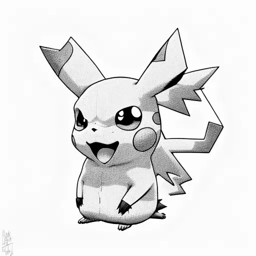 A Realistic Portrait Of Pikachu Wearing A Dracaufeu Onesie