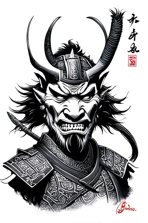 Oni Samurai Realistic