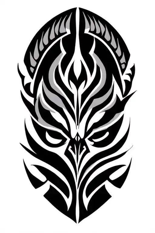 Chrokee Tribal Tattoo Design