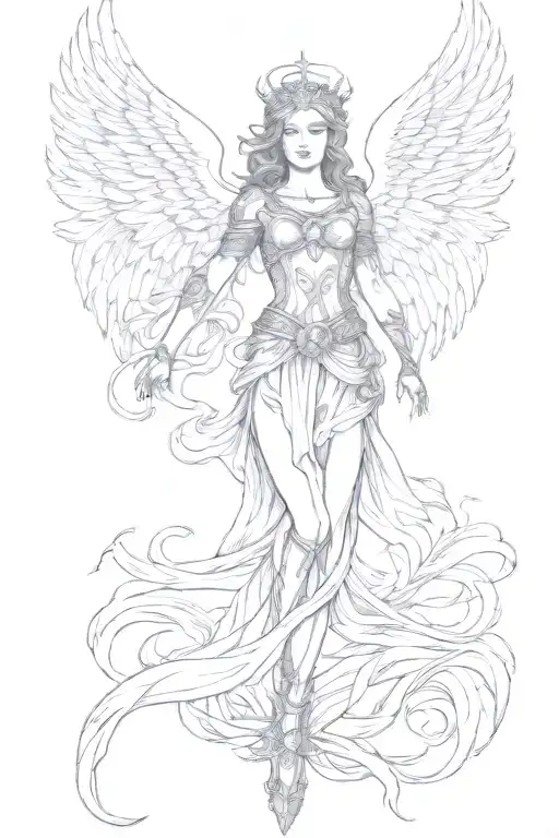 A Full Sleave Tatoo Design Inspired By The Bible