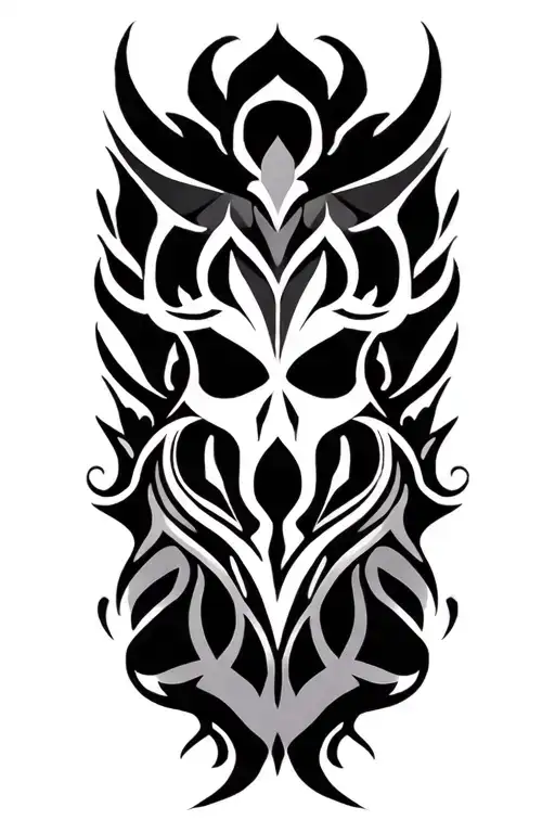 Chrokee Tribal Tattoo Design