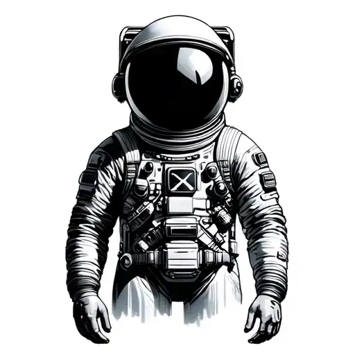 Astronaut With The Bottom Half Of The Suit Is A Dress