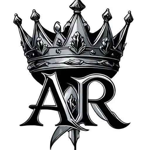 King's Crown And Letter Ar