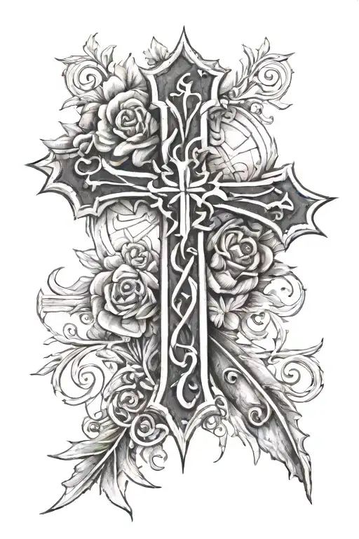 Cross And Roman Numerals