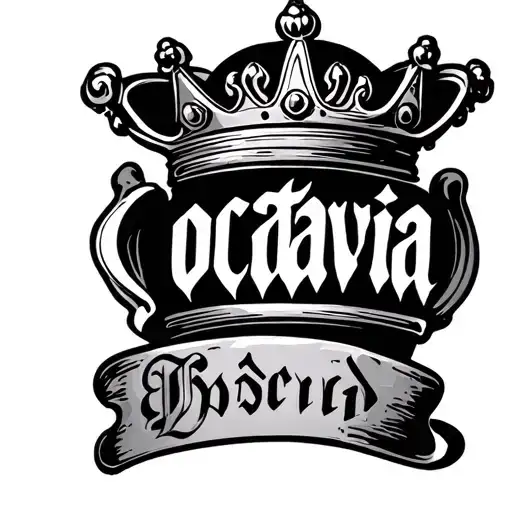 Octavia Name With Crown
