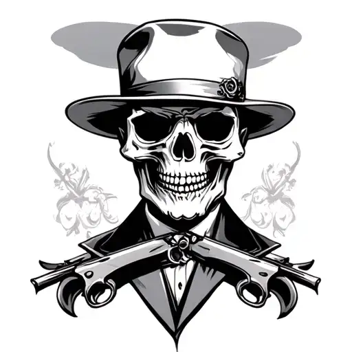 Mafia Boss Skull
