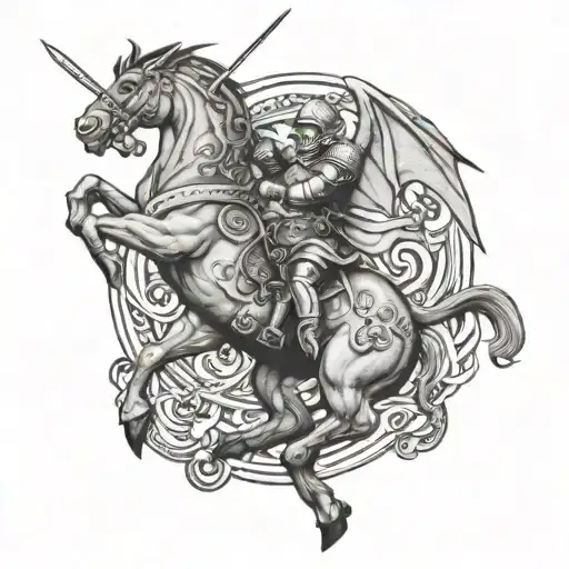 St George Killing The Dragon