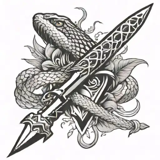 Dagger With Snake