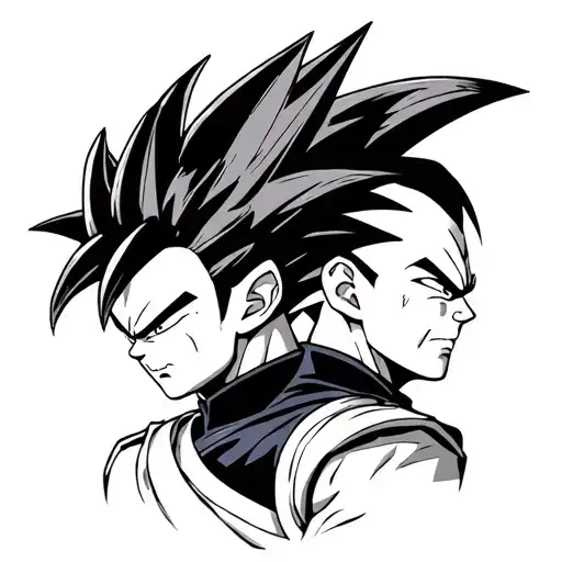 Dragon Ball Vegeta And Goku Angles