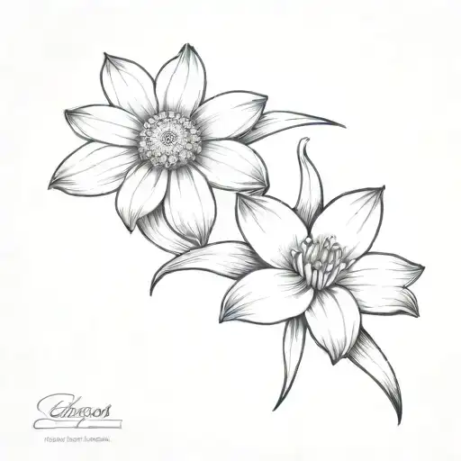 Daisy And Narcissus Flower