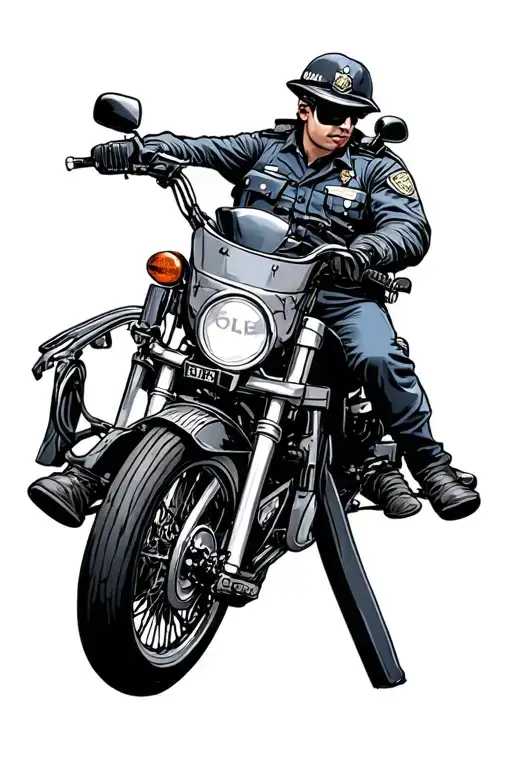 Police Officer Riding