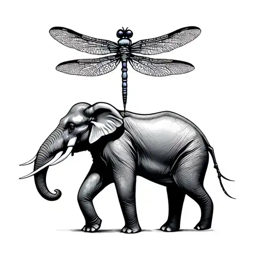 Dragonfly & Elephant
