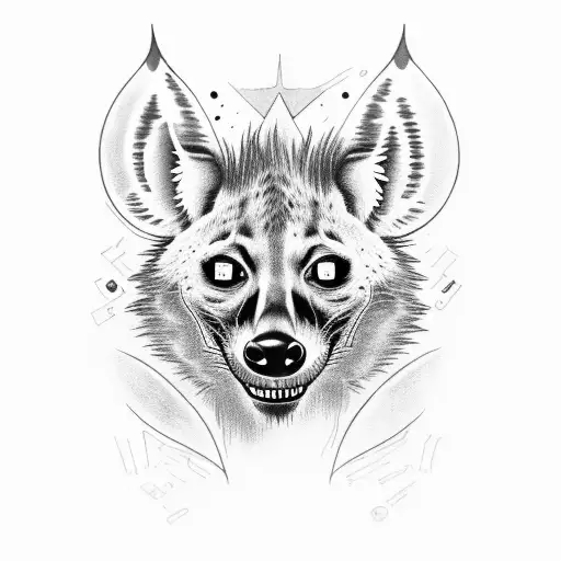 Whole Body Hyena With Evil Smile