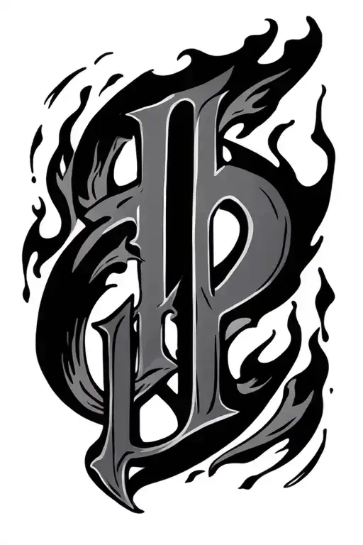 Word Burns In A Flame