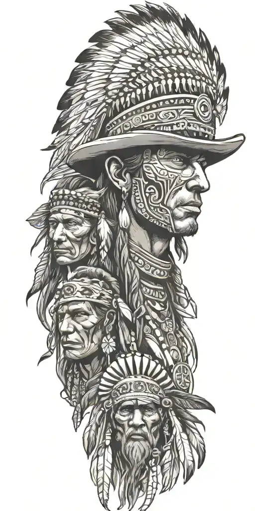 Cowboy And Native American