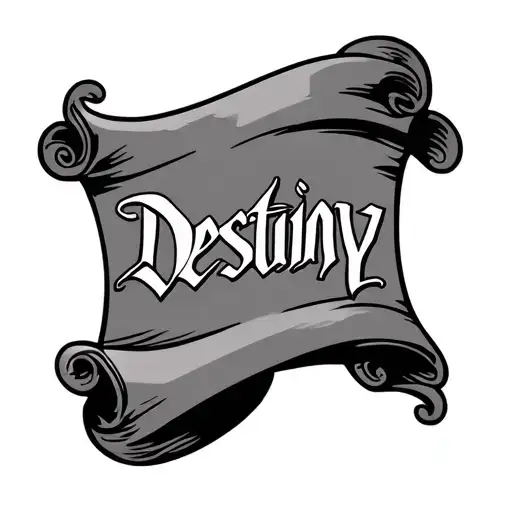 Scroll With The Name Destiny
