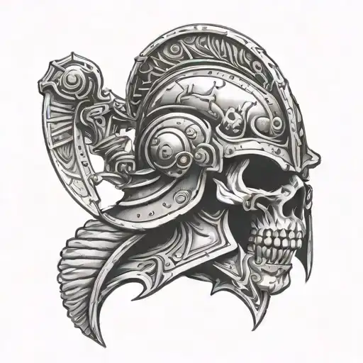Skull Gladiator Roman Collisieum