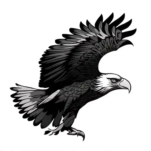 Maori American Eagle Soaring