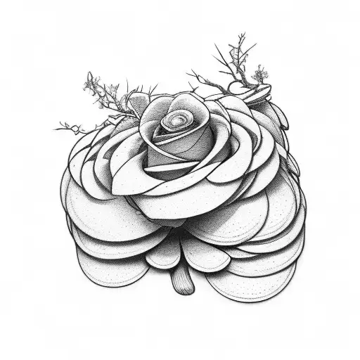 Flowers Growing Out Of Rib Cage