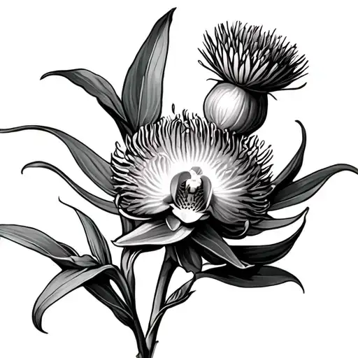 Cooktown Orchid A Scottish Thistle