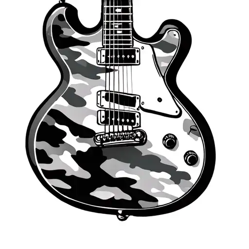 Guitar Pic Camo