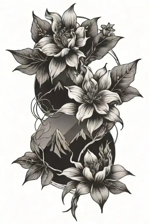 Mountain Flowers Intertwined