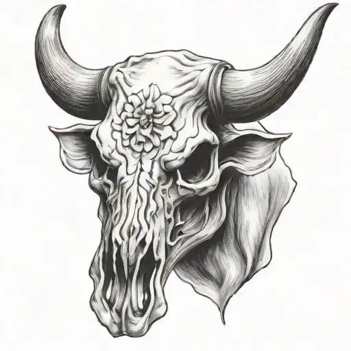 Bull Skull Soft Shading