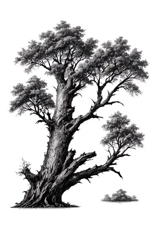 Realistic Hickory Tree