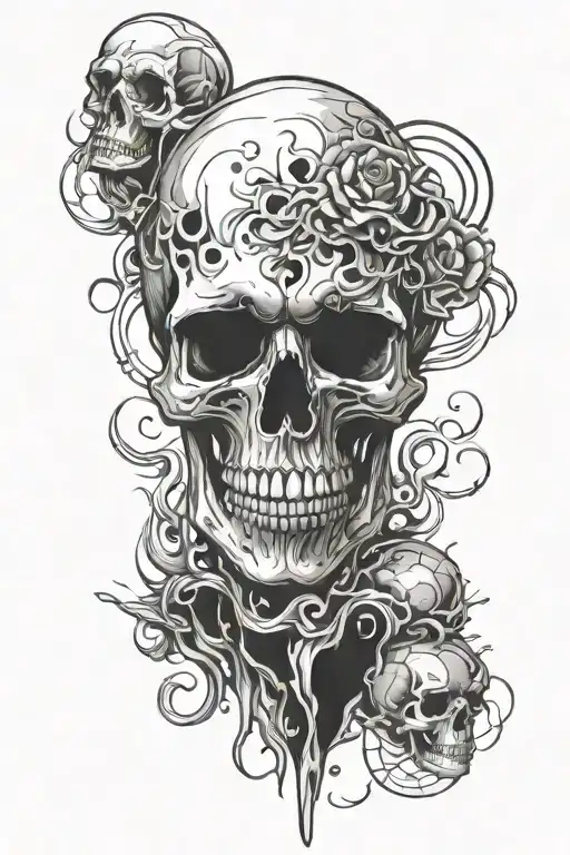 Horror Skull Surrounded