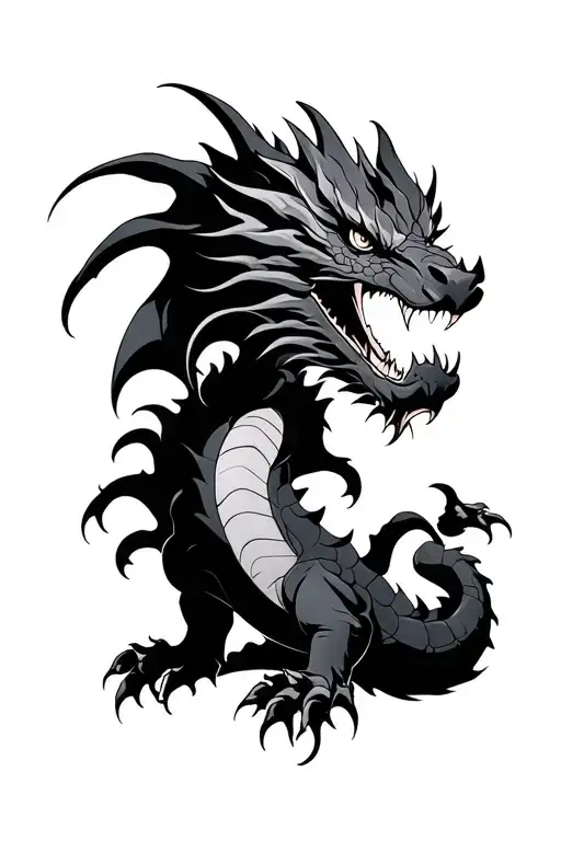 Large Black Dragon