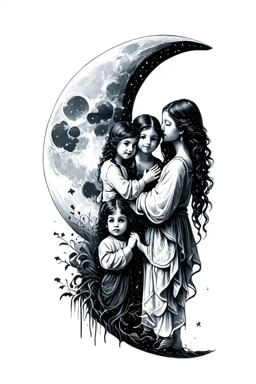 Family And Children The Moon