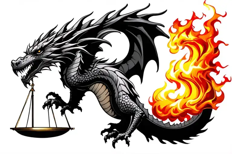 Libra 1017 Dc And Maryland With Dragon Breathing Fire