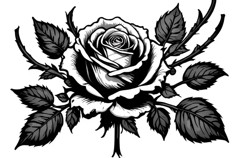 Dead Rose And Alive Rose Crossed