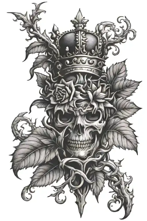 Vine With Thorns In A Crown