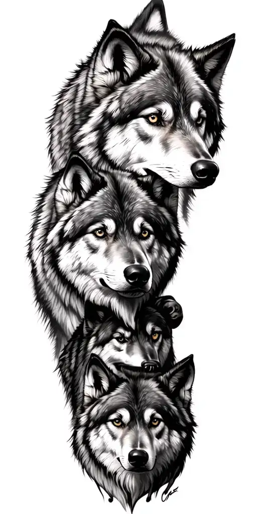 Realism Wolf Pack Of 4
