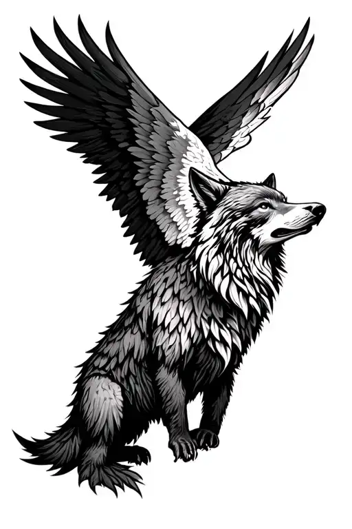 Wolf Bear Eagle Wing