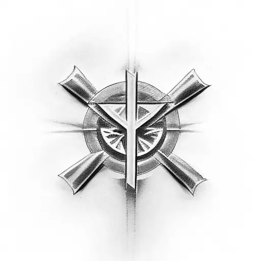 Christian Cross And Grandmother