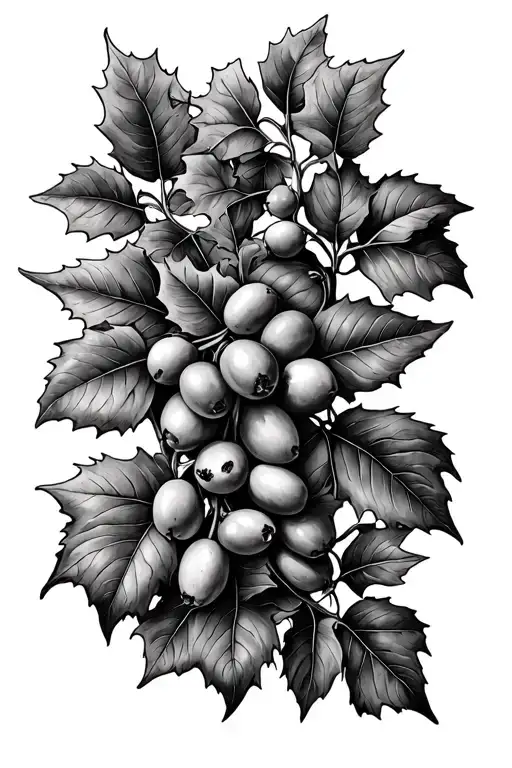 Olive Branch And Ivy Plant