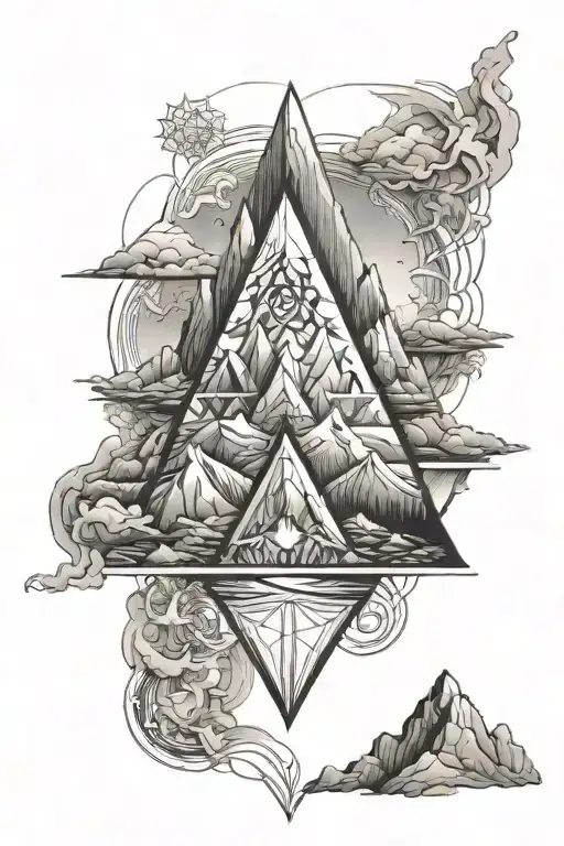 Sacred Geometry Mountain Peak