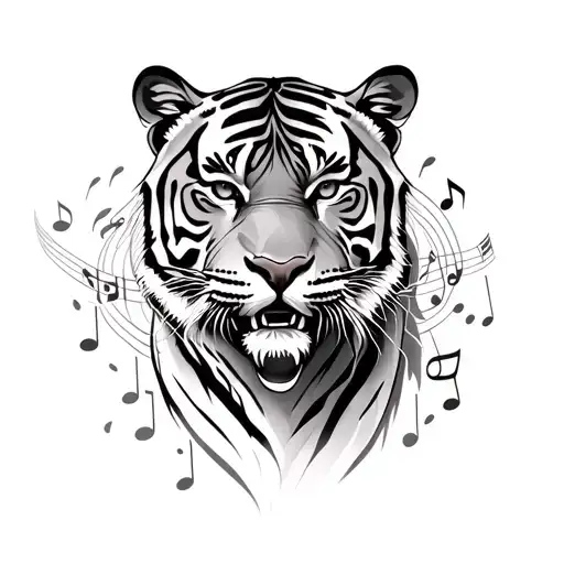 Tiger Surrounded At Musicnotes