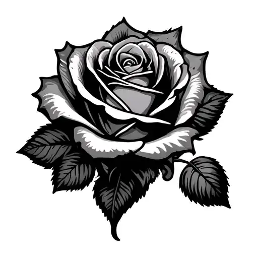 Rose With Heart Butlock